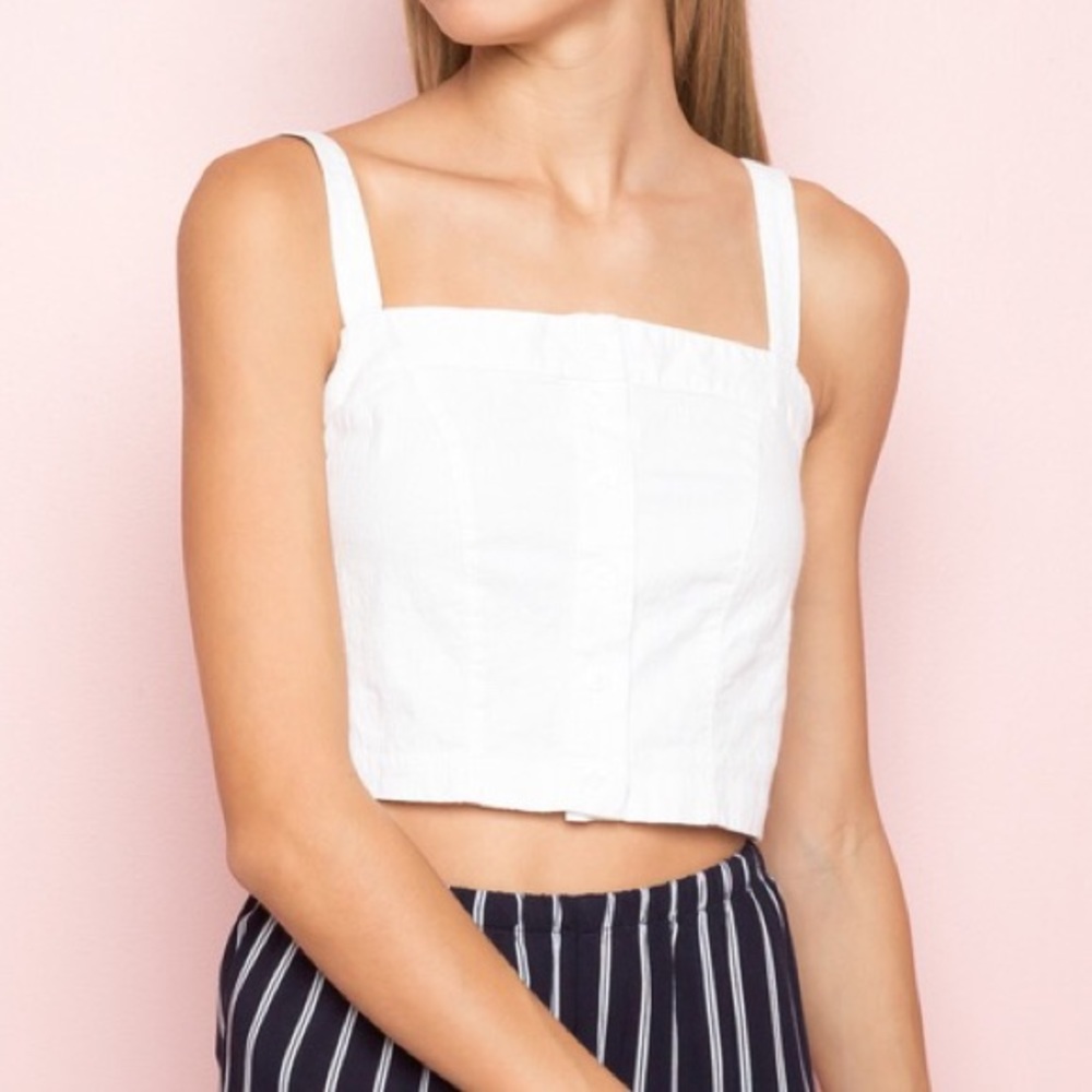 Brandy Melville Astrid tank in white